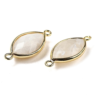 Natural Moonstone Faceted Connector Charms(G-K347-03G-02)-2