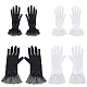 ahadermaker 4 paires de gants en soie de style 4(AJEW-GA0006-09)-1