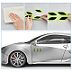 3 Sets 3 Colors Leaf Shape Resin Car Door Protector Anti-collision Strip Sticker(STIC-FH0001-15A)-4