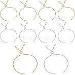 304 Stainless Steel Slider Bracelet/Bolo Bracelets Making, with Box Chains, Golden & Stainless Steel Color, 10-5/8 inch(27cm), 2colors, 5pcs/color, 10pcs/box(MAK-UN0001-02)