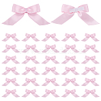 Polyester Bowknot, Gift Wrapping Bow with Self-Adhesive, Pink, 50x101x5mm(AJEW-WH0248-732B)