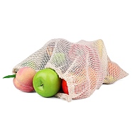 Rectangle Cotton Storage Pouches, Drawstring Bags with Alloy Cord Ends, Antique White, 43x30cm(HOUS-PW0002-07C)