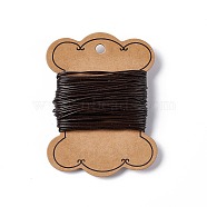 Cowhide Leather Cord, Leather Jewelry Cord, Coffee, 1.2mm thick(X-NPS002Y-1)
