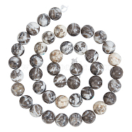 1 Strand Natural Jade Beads Strands, Round, 8mm, Hole: 1mm, about 51pcs/strand, 15.94''(40.5cm)(G-NB0004-71)