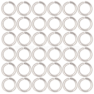 304 1000pcs Stainless Steel Open Jump Rings, Stainless Steel Color, 18 Gauge, 7x1mm, Inner Diameter: 4.8mm,(STAS-SP0001-71D)