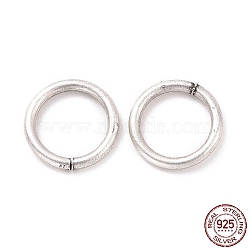 925 Sterling Silver Open Jump Rings, Antique Silver, 7x0.9mm, Inner Diameter: 5.2mm, about 70Pcs/10g(STER-D036-25AS-04)