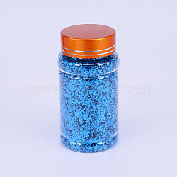 Foil Chip Flake, Nail Art Decoration Accessories, Cornflower Blue, Bottle: 87x46mm(MRMJ-WH0063-07C)