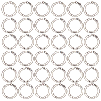 304 1000pcs Stainless Steel Open Jump Rings, Stainless Steel Color, 18 Gauge, 7x1mm, Inner Diameter: 4.8mm,