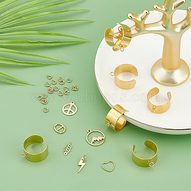 Kit para hacer anillos y brazaletes con dijes de bricolaje unicraftale(DIY-UN0003-67)-3