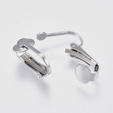Accessoires de boucles d'oreilles clips à vis en 304 acier inoxydable(STAS-I097-025P)-3