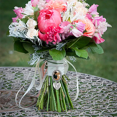 Imitation Pearl Wedding Bouquet Jewelry Set(BJEW-FH0001-01A)-7