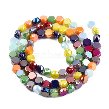 Chapelets de perles en verre galvanoplastique(EGLA-N002-40B-04)-2
