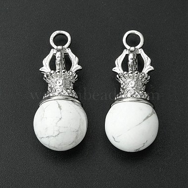 pendentifs howlite naturelles(G-C114-04P-17)-4