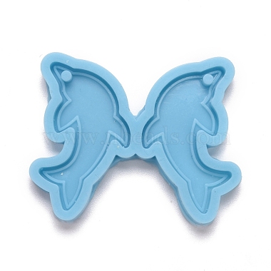Кулон в форме дельфина силиконовые Молды(DIY-M034-04)-2