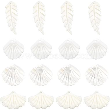 Seashell Color Mixed Shapes Shell Pendants