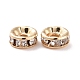 Brass with Crystal Rhinestone Spacer Beads(KK-G418-14G-A)-2