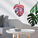 Monstera Leaf Acrylic Pendant Decorations(HJEW-WH0043-33A)-6