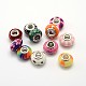 Handmade Polymer Clay Large Hole Rondelle European Beads(LPDL-L003-01)-1