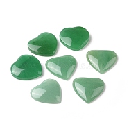 Dyed & Heated Natural Green Aventurine Cabochons, Heart, 24x25x5mm(G-G864-11)