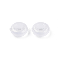 Opaque Acrylic with Glitter Powder Beads, Donut, White, 12x5mm, Hole: 5.5mm(SACR-G024-09)