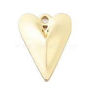 Valentine's Day Brass Pendants, Long-lasting Plated, Heart, Real 14K Gold Filled, 23x16x3mm, Hole: 2mm(KK-I707-01G)