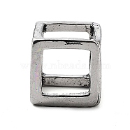 Tibetan Style Alloy Pendants, Cube Charms, Antique Silver, 14x14x14mm, Hole: 10x10mm(TIBE-L012-009AS)