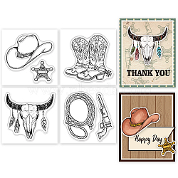 4Pcs 4 Styles PVC Stamp, for DIY Scrapbooking, Mixed Shapes, 55x55mm, 1pc/style(DIY-WH0487-0063)