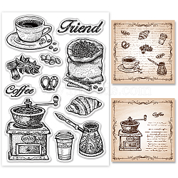 PVC Plastic Stamps, for DIY Scrapbooking, Photo Album Decorative, Cards Making, Stamp Sheets, Cup Pattern, 16x11x0.3cm(DIY-WH0167-56-864)