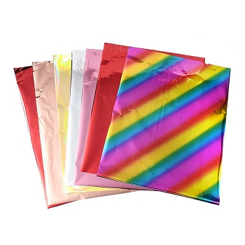 A4 Hot Foil Stamping Paper, Mixed Color, 290x185x0.1mm, 10 colors, 6 sheets/color, 60 sheets/set