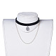 Cowhide Leather Cord Choker Necklaces(NJEW-JN02391)-5