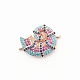 Metal Pave Colorful Cubic Zirconia Connector Charms(PW23030754786)-1