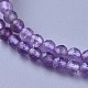 Améthyste naturelle des colliers de perles(NJEW-K114-B-A21)-2