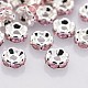 Brass Rhinestone Spacer Beads(RB-A014-L8mm-27S)-1