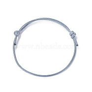 Korean Waxed Polyester Cord Bracelet Making, Slate Gray, Adjustable Diameter: 40~70mm(AJEW-JB00011-16)