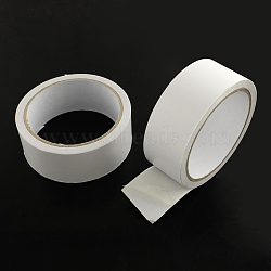 Office School Supplies Double Sided Adhesive Tapes, White, 48mm, about 10m/roll, 4rolls/group(TOOL-Q007-4.8cm)
