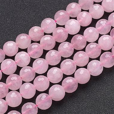 Chapelets de perles en quartz rose naturel(G-G099-F10mm-15)-2