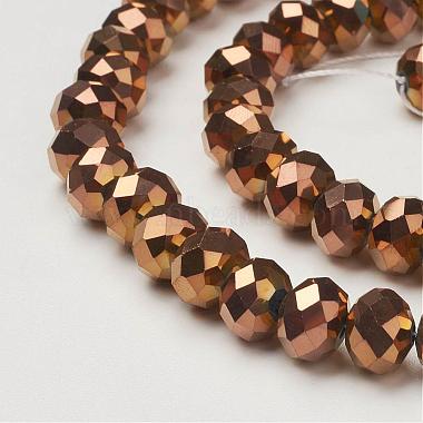 Electroplate Glass Beads Strands(GR7X10MMY-C)-2