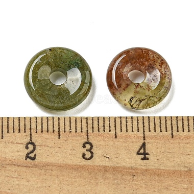 Natural Indian Agate Donut/Pi Disc Charms(G-G142-01A)-3