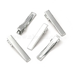 Iron Alligator Hair Clips Findings, Platinum, 41x10x10mm(PHAR-E017-01C-P)