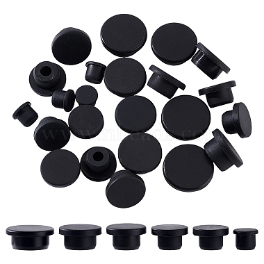 24Pcs 6 Styles Silicone Hole Plugs(AJEW-NB0007-80)-1