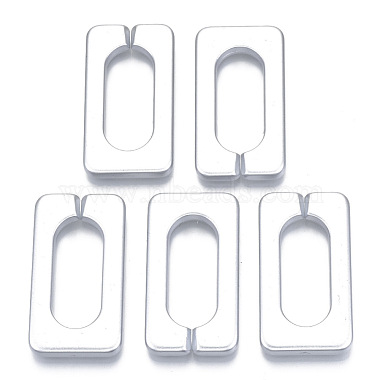 Silver Rectangle Acrylic Quick Link Connectors