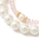 2pcs 2 ensemble de bracelets extensibles en perles de verre et de perles sur le thème de Pâques(BJEW-TA00303-01)-2