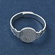 Adjustable Brass Pad Ring Setting(KK-K414-06S)-2