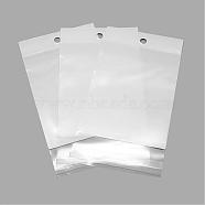 Pearl Film OPP Cellophane Bags, Self-Adhesive Sealing, with Hang Hole, Rectangle, Clear, 15.5x10cm(OPC-R016-10x15.5)