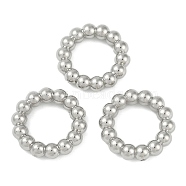 CCB Plastic Linking Rings, Ball Ring, Platinum, 23x24x5mm, Inner Diameter: 15x14mm(CCB-G020-42E-P)