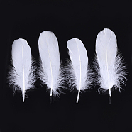 Goose Feather Costume Accessories, Dyed, White, 135~165x38~48mm, about 500pcs/bag(FIND-T037-04K)
