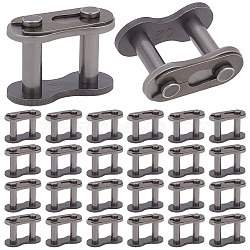 Manganese Steel Roller Chain Connecting Links, Master Connector Link for Agricultural Machine, Motorcycles, Mini Bike, Gray, 22x28.5x13mm(FIND-WH0033-76)