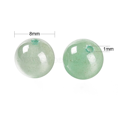 100pcs 8mm perles rondes en aventurine verte naturelle(DIY-LS0002-11)-3