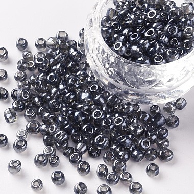 4mm Gray Glass Beads