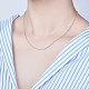 SHEGRACE 925 Sterling Silver Chain Necklaces(JN737A)-4